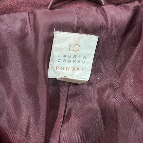 Lauren Conrad burgundy suede jacket - Picture 2 of 3